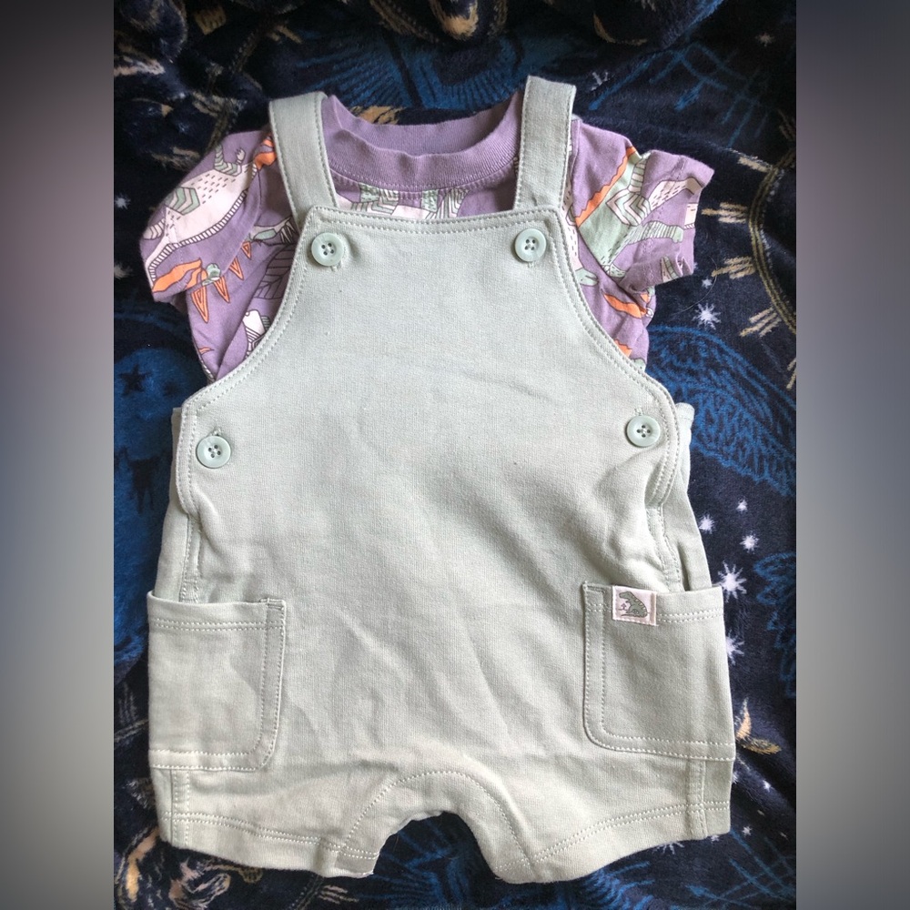 NWOT Carters Boys Overall Set